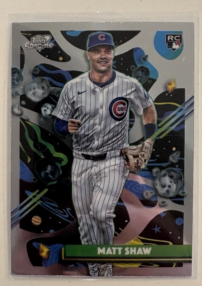 Topps 2025 Cosmic Chrome Rookie Base #35 Matt Shaw Chicago Cubs