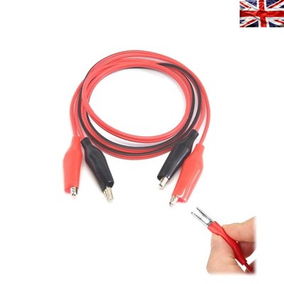 Präzisions-Elektroprüfklemmen - 2 Stück Krokodil-Multimeter-Kabel, Größe 1 m