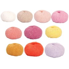 Mohair Knitting Yarn DIY Craft Sequins String Handwoven Crochet Thread Supply