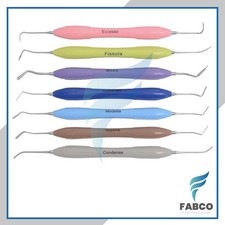 Dental Composite Filling Instruments Silicon Handle restorative instruments 7PCS