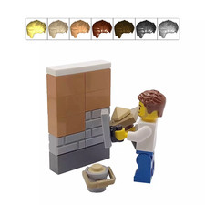 Genuine LEGO® Plasterer Cake Topper Decoration Builder + Trowel Hawk & Bucket