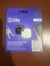 Tile Mate 2-Pack by Life360 Bluetooth Item Finder Key Tracker