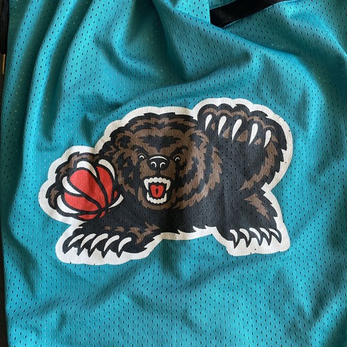 Vancouver Grizzlies Shorts Mens Large Blue NBA Basketball 1995-96 Just Don USA - Foto 19 di 20
