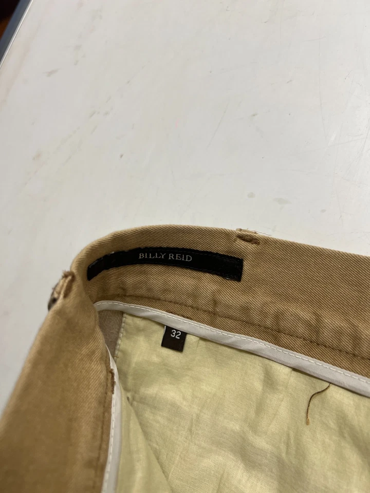 Billy Reid Chino Pants Brown Straight Leg Office Career Business Wear Mens Sz 32 - Image 4 of 4