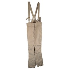 Vintage Roffe Snow Bib Pants Womens Large Gray Suspender Ski Insulated USA 80s