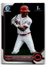 2022 Bowman Chrome Prospects 1st Justice Thompson Cincinnati Reds #BCP-59