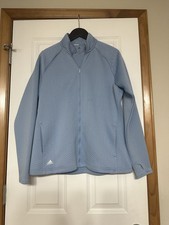 Adidas Women  s Textured Layer Jacket, Light Blue, XL