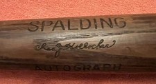 Spalding Autograph Series Chas Hollocher Bat Cracked/Complete With Batboy Nails