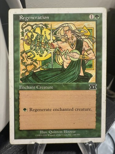 MTG Magic the Gathering 4th Edition Regeneration - Picture 1 of 2