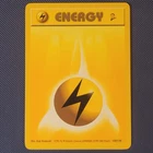 Lightning Energy 128/130 - Base Set 2 - WOTC Vintage Pokemon Card - NM