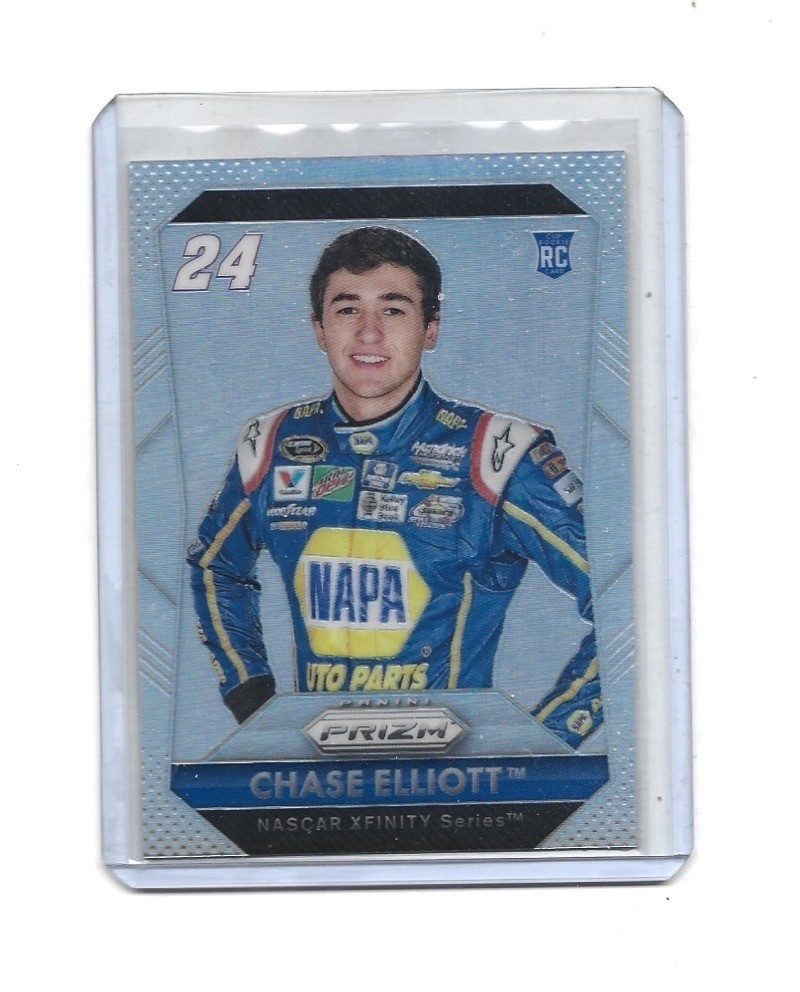 CHASE ELLIOTT 2016 PRIZM RACING ROOKIE SILVER PRIZM CARD # 24 RC