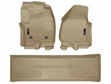 Husky Weatherbeater Front2nd Row Floor Mats 3pc Fits 12-16 F250f350f450 Tan Husky Weatherbeater Front2nd Row Floor Mats 3pc Fits 12-16 F250f350f450 Tan