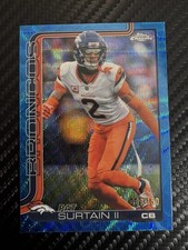 Topps 2025 Chrome Blue Parallel Pat Surtain II #93 /150 Denver Broncos NFL