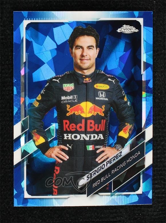 2021 Topps Chrome Sapphire Edition Formula 1 F1 Racers Sergio Perez #4 10no