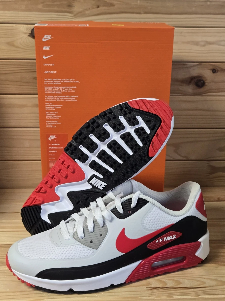 Nike Air Max 90 White Black University Red for Sale - Authenticity
