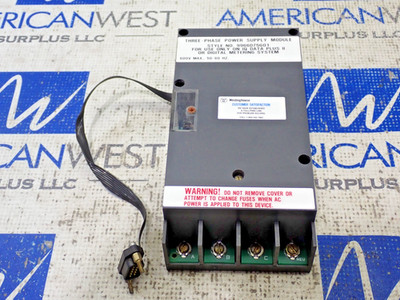 Westinghouse 9966D75G01 Power Supply Module 3 Phase 600V For IQ Data Plus II