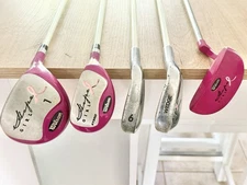 Wilson HOPE Junior Girl Breast Cancer Graphite Set Driver Hy 6-Iron Wedge Putter