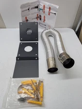 Pellet Stove Fresh Air Intake Kit 2" Flex Extendable Vent Pipe