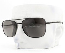 Ray-Ban Sunglasses Polished Black Metal Gray Glass RB 3755 002/B1 62mm w/case