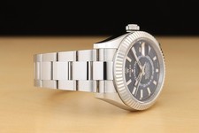 2023 CARD ROLEX MENS BLUE SKY-DWELLER 326934 42MM 18K GOLD BEZEL OYSTER WATCH 8