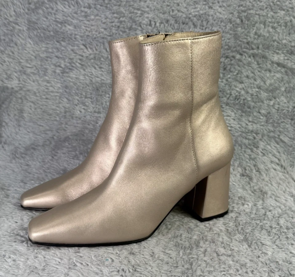 Botines Amalfi by Rangoni Faraona para mujer botines dorados cuero italiano 5,5 Foto 2 de 4