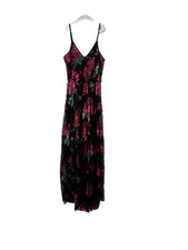 Joyfolie Black Floral Dress Small Womens Elegant Patterned Evening Wear