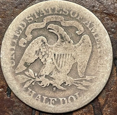 US 1876 S Seated Liberty Half Dollar USA 🇺🇸 Historic Silver Coin 🪙