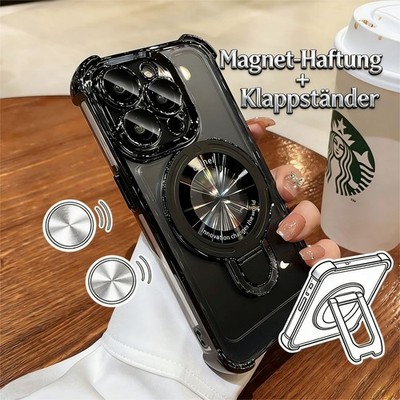 Magnetische Handyhülle mit Ring-Ständer für iPhone 16 15 14 13 12 11 Pro Max