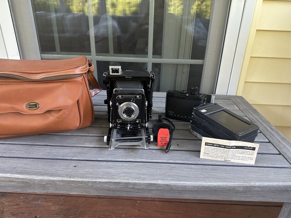 Mint GRAFLEX 2x3 - 1950s - Century Graphic Camera With 103mm F4.5