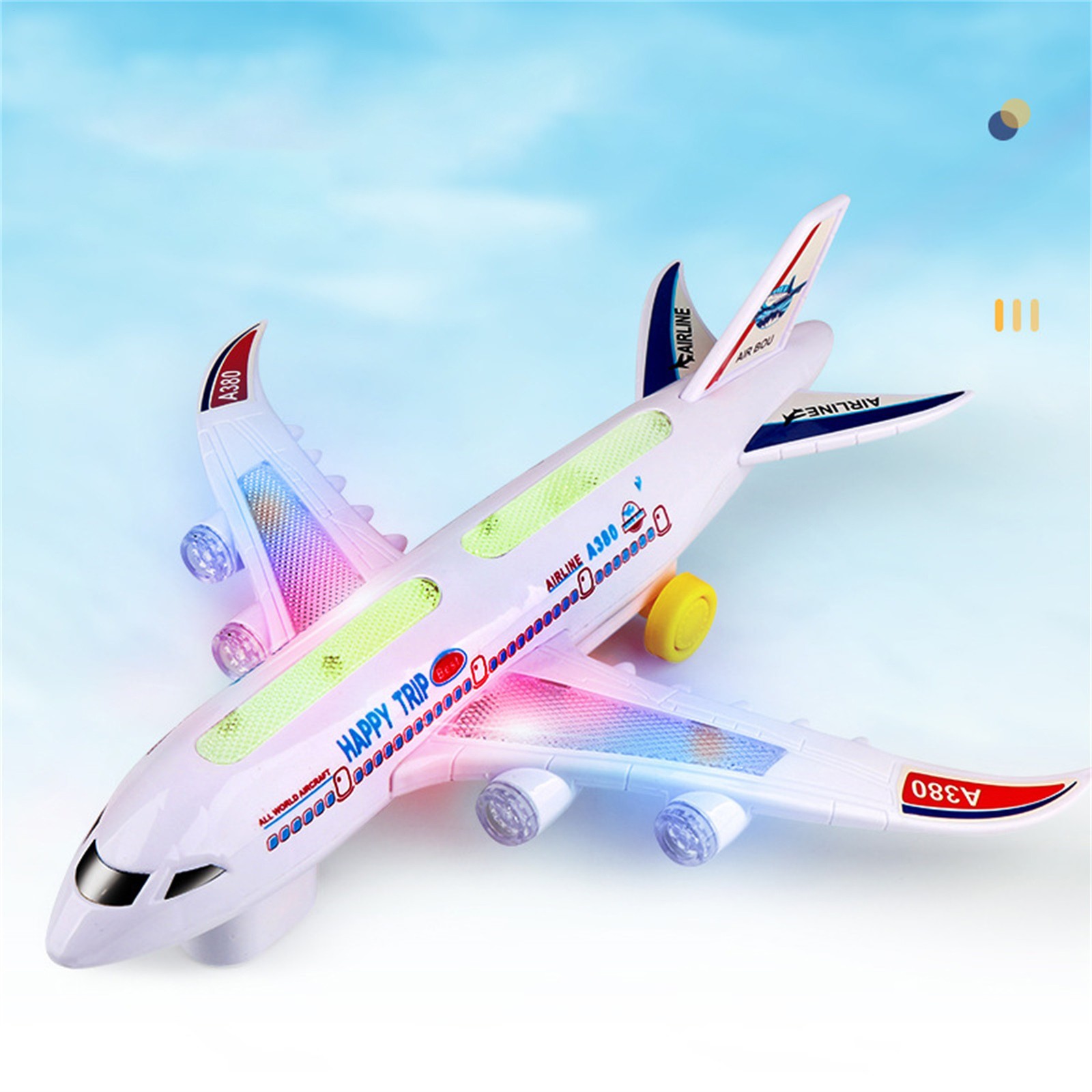 Airplane Toys for Kids Toddler Toy Plane with LED Flashing Lights Aircraft Gift