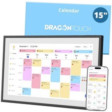 15.6" Digital Calendar Chore Chart   1080P Full HD Interactive 15.6 inch black