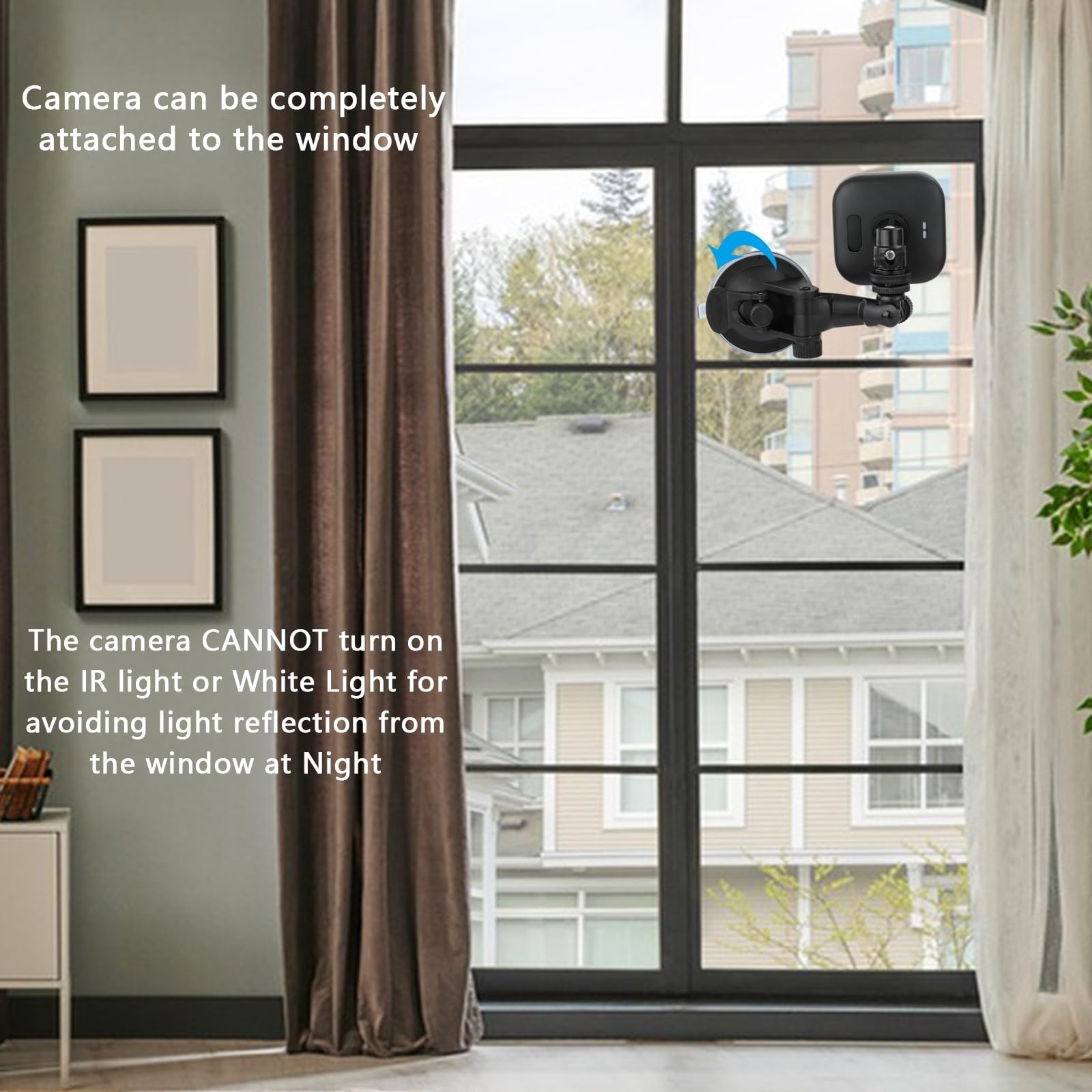 TEKCAM Suction Cup Mount Compatible with Blink Outdoor 4, 3, Blink Mini 2, Bl...