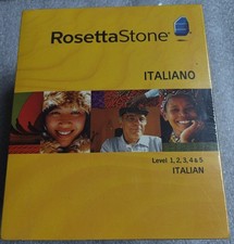 Italian Rosetta Stone: Italiano Level 1-5 Version3 Factory Sealed Brand New