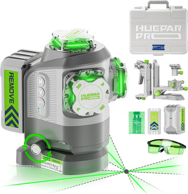 Huepar Pro Laser Level 360 Self Leveling with Pivot around Point Fine Adjustment
