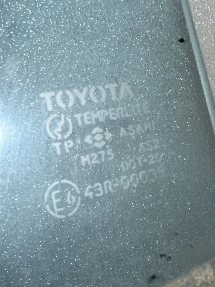 1987 TOYOTA CELICA JANELA DE VIDRO PORTA LATERAL ESQUERDA MOTORISTA - Imagem 2 de 4