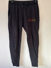 Hood rich Tracksuit bottoms Black Medium Joggers Red & Yellow Hoodrich Logo