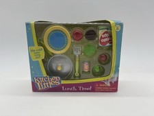Kitchen Littles Lunch Time Set Barbie Food Pan Hamburger Potato Chips Lemonade