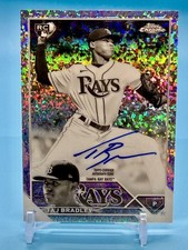 2023 Topps Chrome Update  TAJ BRADLEY RC Auto B&W Mini‑Diamond SP #RA‑TB