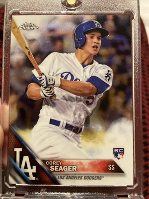 2016 Topps Chrome RC Corey Seager Chrome #150 Rookie LA Dodgers Rangers Mint