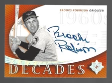 Brooks Robinson 2005 Ultimate Signatures Autographs Auto 1/1 👍