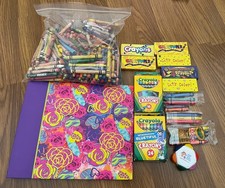 3LB Crayon Lot Most Crayola loosed mixed multicolor 100 crayons random etc