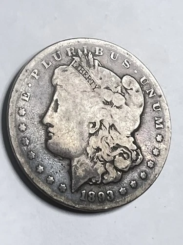 1893-CC Morgan Silver Dollar VG Details (Cleaned) Carson City Key Date