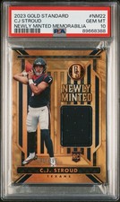 2023 PANINI GOLD STANDARD NEWLY MINTED MEMORABILIA CJ STROUD /399 POP 6