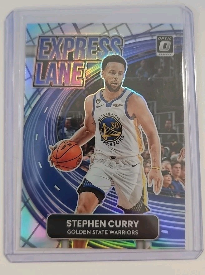 2022-23 Panini Donruss Optic Stephen Curry #2 Express Lane Silver Holo Prizm NM