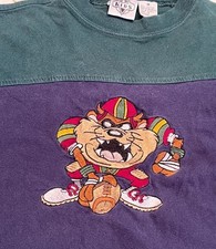Vtg 1992 Acme Kids Tasmanian Devil Taz Looney Tunes Graphic Shirt Youth Medium