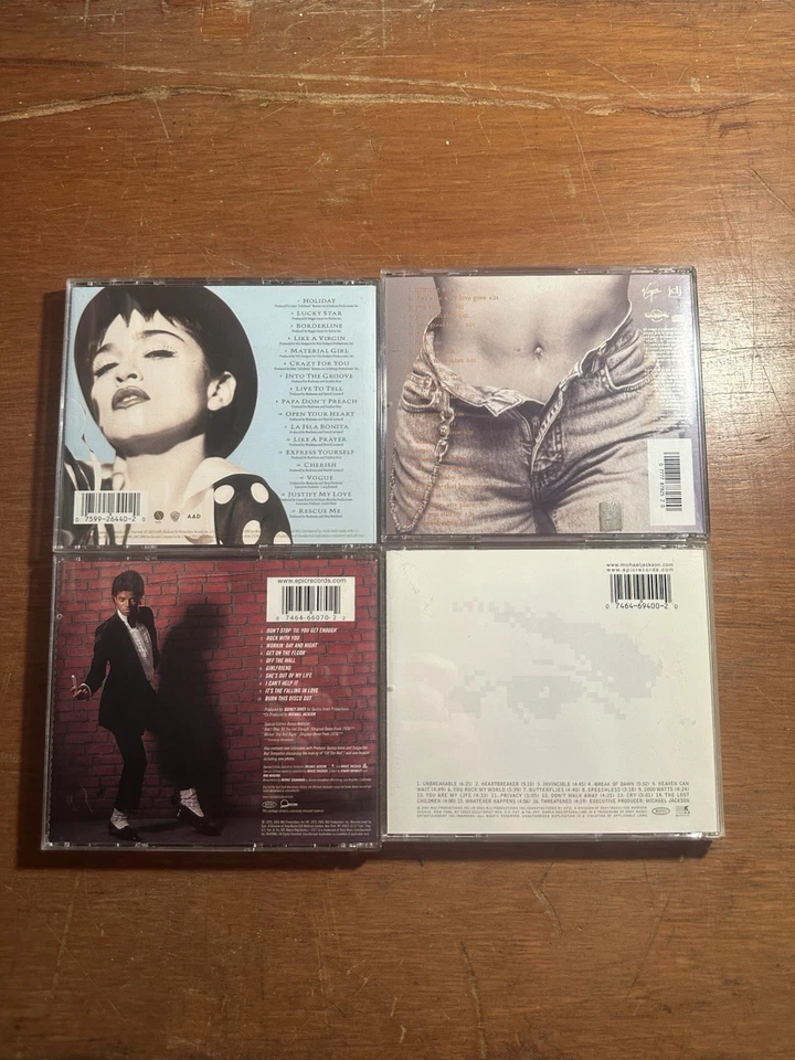 Lot Of 4 CDs ( 2 Michael Jackson, 1 Janet Jackson, And 1 Madonna) Great Music - Image 2 of 4