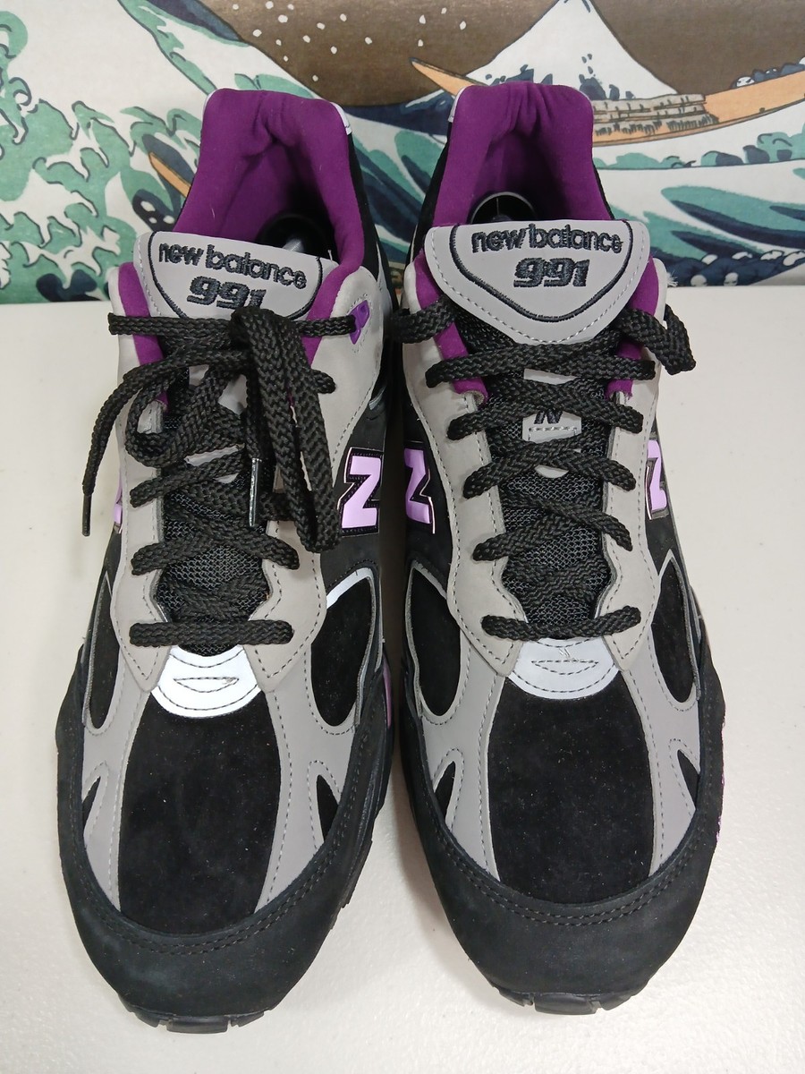 New Balance 991 X Stray Rats Black Purple M991SRP Sz 13 | eBay