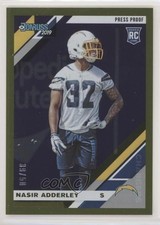 2019 Panini Donruss Rookies Press Proof Gold 39/50 Nasir Adderley #278 x5u