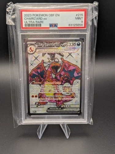 2023 Charizard OBF EN-OBSIDIAN FLAMES #215  EX ULTRA RARE PSA 9