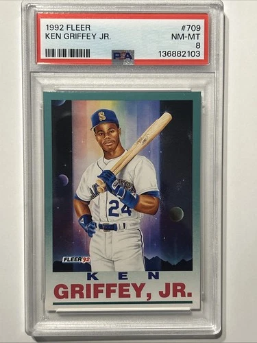 1992 Fleer - Pro Visions Ken Griffey Jr #709 PSA 8